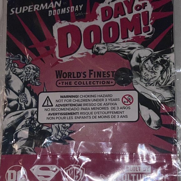 Superman Doomsday DAY OF DOOM! Epic Battle Sliding Pin - Picture 2 of 2